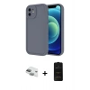 MARSİLYAN™- iPhone 11 Kılıf Yankı Yansıma Özel Seri - Siyah 6D Antistatik Mat Seramik Hayalet Nano Ekran Koruyucu + Pers Alüminyum Kamera Lens - YL