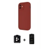 MARSİLYAN™- iPhone 11 Kılıf Yankı Yansıma Özel Seri - Siyah 6D Antistatik Mat Seramik Hayalet Nano Ekran Koruyucu + PVD Metal Kamera Lens - TU