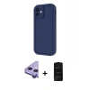 MARSİLYAN™- iPhone 11 Kılıf Yankı Yansıma Özel Seri - Siyah 6D Antistatik Mat Seramik Hayalet Nano Ekran Koruyucu + Raze Metal Kamera Lens - MR