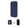 MARSİLYAN™- iPhone 11 Kılıf Yankı Yansıma Özel Seri - Siyah 6D Antistatik Mat Seramik Hayalet Nano Ekran Koruyucu + Siyah PVD Metal Kamera Lens