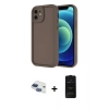 MARSİLYAN™- iPhone 11 Kılıf Yankı Yansıma Özel Seri - Siyah 6D Antistatik Mat Seramik Hayalet Nano Ekran Koruyucu + Pers Alüminyum Kamera Lens - LT