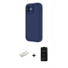 MARSİLYAN™- iPhone 11 Kılıf Yankı Yansıma Özel Seri - Siyah 6D Antistatik Mat Seramik Hayalet Nano Ekran Koruyucu + Renkli Kamera Lens Koruma Cam - SI