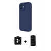MARSİLYAN™- iPhone 11 Kılıf Yankı Yansıma Özel Seri - Siyah 6D Antistatik Mat Seramik Hayalet Nano Ekran Koruyucu + PVD Metal Kamera Lens - TU