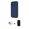 MARSİLYAN™- iPhone 11 Kılıf Yankı Yansıma Özel Seri - Siyah 6D Antistatik Mat Seramik Hayalet Nano Ekran Koruyucu + Pers Alüminyum Kamera Lens - KI