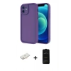 MARSİLYAN™- iPhone 11 Kılıf Yankı Yansıma Özel Seri - Siyah 6D Antistatik Mat Seramik Hayalet Nano Ekran Koruyucu + Renkli Kamera Lens Koruma Cam - YL
