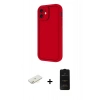 MARSİLYAN™- iPhone 11 Kılıf Yankı Yansıma Özel Seri - Siyah 6D Antistatik Mat Seramik Hayalet Nano Ekran Koruyucu + Renkli Kamera Lens Koruma Cam - SI