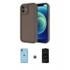 MARSİLYAN™- iPhone 11 Kılıf Yankı Yansıma Özel Seri - Siyah 6D Antistatik Mat Seramik Hayalet Nano Ekran Koruyucu + Yeşil Neon Fosforlu Kamera Lens