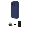 MARSİLYAN™- iPhone 11 Kılıf Yankı Yansıma Özel Seri - Siyah 6D Antistatik Mat Seramik Hayalet Nano Ekran Koruyucu + Kamera Lens Koruma Cam - SF