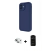 MARSİLYAN™- iPhone 11 Kılıf Yankı Yansıma Özel Seri - Siyah 6D Antistatik Mat Seramik Hayalet Nano Ekran Koruyucu + Pers Alüminyum Kamera Lens - YL