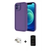 MARSİLYAN™- iPhone 11 Kılıf Yankı Yansıma Özel Seri - Siyah 6D Antistatik Mat Seramik Hayalet Nano Ekran Koruyucu + Pers Alüminyum Kamera Lens - GD