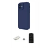 MARSİLYAN™- iPhone 11 Kılıf Yankı Yansıma Özel Seri - Siyah 6D Antistatik Mat Seramik Hayalet Nano Ekran Koruyucu + Renkli Kamera Lens Koruma Cam - YL