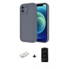 MARSİLYAN™- iPhone 11 Kılıf Yankı Yansıma Özel Seri - Siyah 6D Antistatik Mat Seramik Hayalet Nano Ekran Koruyucu + Renkli Kamera Lens Koruma Cam - YL