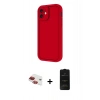 MARSİLYAN™- iPhone 11 Kılıf Yankı Yansıma Özel Seri - Siyah 6D Antistatik Mat Seramik Hayalet Nano Ekran Koruyucu + Pers Alüminyum Kamera Lens - KI