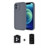 MARSİLYAN™- iPhone 11 Kılıf Yankı Yansıma Özel Seri - Siyah 6D Antistatik Mat Seramik Hayalet Nano Ekran Koruyucu + Siyah PVD Metal Kamera Lens