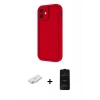 MARSİLYAN™- iPhone 11 Kılıf Yankı Yansıma Özel Seri - Siyah 6D Antistatik Mat Seramik Hayalet Nano Ekran Koruyucu + Renkli Kamera Lens Koruma Cam - SI