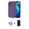 MARSİLYAN™- iPhone 11 Kılıf Yankı Yansıma Özel Seri - Siyah 6D Antistatik Mat Seramik Hayalet Nano Ekran Koruyucu + Raze Metal Kamera Lens - GS