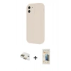 MARSİLYAN™- iPhone 11 Kılıf Yankı Yansıma Özel Seri - Siyah 6D Mat Seramik Hayalet Nano Ekran Koruyucu + Pers Alüminyum Kamera Lens - GD