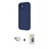 MARSİLYAN™- iPhone 11 Kılıf Yankı Yansıma Özel Seri - Siyah 6D Mat Seramik Hayalet Nano Ekran Koruyucu + Pers Alüminyum Kamera Lens - GD