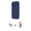 MARSİLYAN™- iPhone 11 Kılıf Yankı Yansıma Özel Seri - Siyah 6D Mat Seramik Hayalet Nano Ekran Koruyucu + Pers Alüminyum Kamera Lens - GI