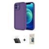MARSİLYAN™- iPhone 11 Kılıf Yankı Yansıma Özel Seri - Siyah 6D Mat Seramik Hayalet Nano Ekran Koruyucu + Kamera Lens Koruma Cam - SF