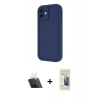 MARSİLYAN™- iPhone 11 Kılıf Yankı Yansıma Özel Seri - Siyah 6D Mat Seramik Hayalet Nano Ekran Koruyucu + Kamera Lens Koruma Cam - SF