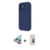 MARSİLYAN™- iPhone 11 Kılıf Yankı Yansıma Özel Seri - Siyah 6D Mat Seramik Hayalet Nano Ekran Koruyucu + Raze Metal Kamera Lens - KI