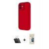 MARSİLYAN™- iPhone 11 Kılıf Yankı Yansıma Özel Seri - Siyah 6D Mat Seramik Hayalet Nano Ekran Koruyucu + Kamera Lens Koruma Cam - SF