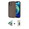 MARSİLYAN™- iPhone 11 Kılıf Yankı Yansıma Özel Seri - Siyah 6D Mat Seramik Hayalet Nano Ekran Koruyucu + Raze Metal Kamera Lens - KI
