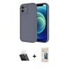 MARSİLYAN™- iPhone 11 Kılıf Yankı Yansıma Özel Seri - Siyah 6D Mat Seramik Hayalet Nano Ekran Koruyucu + Kamera Lens Koruma Cam - SF