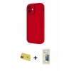 MARSİLYAN™- iPhone 11 Kılıf Yankı Yansıma Özel Seri - Siyah 6D Mat Seramik Hayalet Nano Ekran Koruyucu + Rainbow Kamera Lens Koruma Cam - KI