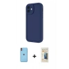 MARSİLYAN™- iPhone 11 Kılıf Yankı Yansıma Özel Seri - Siyah 6D Mat Seramik Hayalet Nano Ekran Koruyucu + Neon Fosforlu Kamera Lens - TU