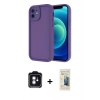 MARSİLYAN™- iPhone 11 Kılıf Yankı Yansıma Özel Seri - Siyah 6D Mat Seramik Hayalet Nano Ekran Koruyucu + PVD Metal Kamera Lens - MI