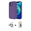 MARSİLYAN™- iPhone 11 Kılıf Yankı Yansıma Özel Seri - Siyah 6D Mat Seramik Hayalet Nano Ekran Koruyucu + Raze Metal Kamera Lens - GS