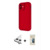 MARSİLYAN™- iPhone 11 Kılıf Yankı Yansıma Özel Seri - Siyah 6D Mat Seramik Hayalet Nano Ekran Koruyucu + Raze Metal Kamera Lens - GS
