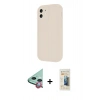 MARSİLYAN™- iPhone 11 Kılıf Yankı Yansıma Özel Seri - Siyah 6D Mat Seramik Hayalet Nano Ekran Koruyucu + Raze Metal Kamera Lens - KI