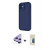 MARSİLYAN™- iPhone 11 Kılıf Yankı Yansıma Özel Seri - Siyah 6D Mat Seramik Hayalet Nano Ekran Koruyucu + Raze Metal Kamera Lens - MR