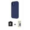 MARSİLYAN™- iPhone 11 Kılıf Yankı Yansıma Özel Seri - Siyah 6D Mat Seramik Hayalet Nano Ekran Koruyucu + PVD Metal Kamera Lens - TU