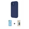 MARSİLYAN™- iPhone 11 Kılıf Yankı Yansıma Özel Seri - Siyah 6D Mat Seramik Hayalet Nano Ekran Koruyucu + Neon Fosforlu Kamera Lens - YL