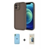 MARSİLYAN™- iPhone 11 Kılıf Yankı Yansıma Özel Seri - Siyah 6D Mat Seramik Hayalet Nano Ekran Koruyucu + Neon Fosforlu Kamera Lens - YL