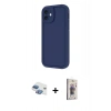 MARSİLYAN™- iPhone 11 Kılıf Yankı Yansıma Özel Seri - Siyah Bilvis 3D Cam Ekran Koruyucu + Pers Alüminyum Kamera Lens - GI