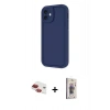 MARSİLYAN™- iPhone 11 Kılıf Yankı Yansıma Özel Seri - Siyah Bilvis 3D Cam Ekran Koruyucu + Pers Alüminyum Kamera Lens - KI