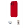 MARSİLYAN™- iPhone 11 Kılıf Yankı Yansıma Özel Seri - Siyah Bilvis 3D Cam Ekran Koruyucu + Pers Alüminyum Kamera Lens - LT