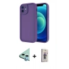 MARSİLYAN™- iPhone 11 Kılıf Yankı Yansıma Özel Seri - Siyah Bilvis 3D Cam Ekran Koruyucu + Raze Metal Kamera Lens - MI