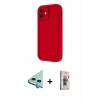 MARSİLYAN™- iPhone 11 Kılıf Yankı Yansıma Özel Seri - Siyah Bilvis 3D Cam Ekran Koruyucu + Raze Metal Kamera Lens - MI