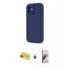 MARSİLYAN™- iPhone 11 Kılıf Yankı Yansıma Özel Seri - Siyah Bilvis 3D Mat Cam Ekran Koruyucu + Rainbow Kamera Lens Koruma Cam - KI