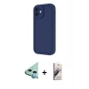 MARSİLYAN™- iPhone 11 Kılıf Yankı Yansıma Özel Seri - Siyah Bilvis 3D Mat Cam Ekran Koruyucu + Raze Metal Kamera Lens - MI
