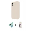 MARSİLYAN™- iPhone 11 Kılıf Yankı Yansıma Özel Seri - Siyah Bilvis 3D Mat Cam Ekran Koruyucu + Raze Metal Kamera Lens - MI