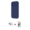 MARSİLYAN™- iPhone 11 Kılıf Yankı Yansıma Özel Seri - Siyah Bilvis 3D Mat Cam Ekran Koruyucu + Pers Alüminyum Kamera Lens - YL