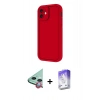 MARSİLYAN™- iPhone 11 Kılıf Yankı Yansıma Özel Seri - Siyah Bilvis 5in1 3D Magic Cam Ekran Koruyucu + Raze Metal Kamera Lens - KI