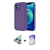 MARSİLYAN™- iPhone 11 Kılıf Yankı Yansıma Özel Seri - Siyah Bilvis 5in1 3D Magic Cam Ekran Koruyucu + Raze Metal Kamera Lens - KI